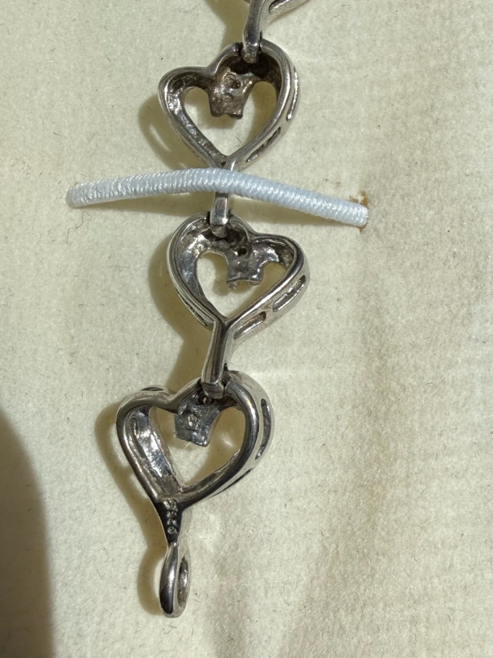 Diamond Heart Link Bracelet - Women Jewelry - Picture 6 of 6